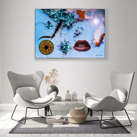 Digital Painting. Entitled: Always In My Dreams by Keith Grafton. Image description: interior design product room mockup