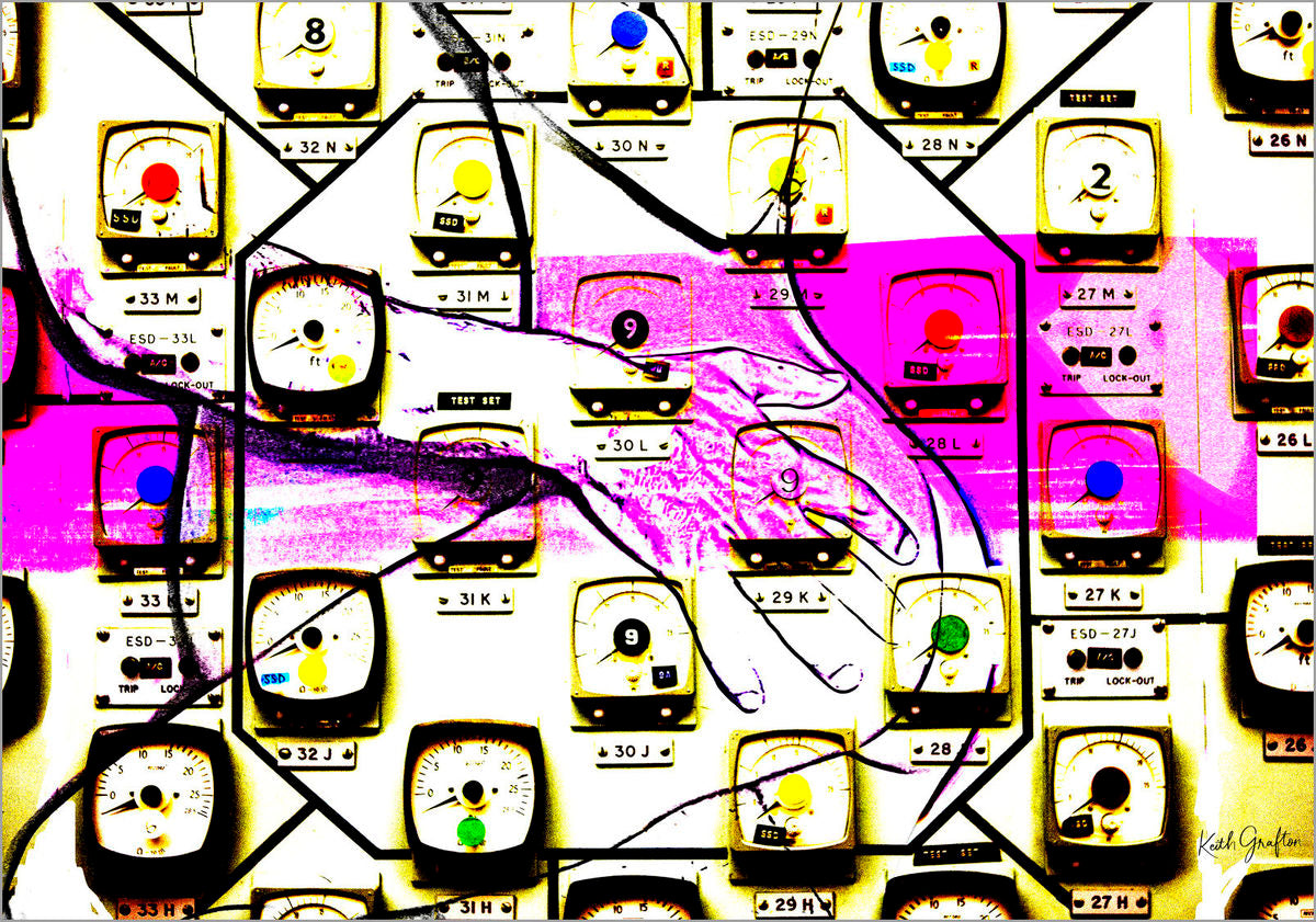 Limited Edition Fine Art Photography. Entitled: Techno Fusion by Keith Grafton. Image description: Artwork