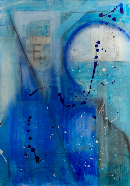 Blue Moon III — Baron & Grafton Limited Edition musuem quality Contemporary Art Original Abstract Painting — Contemporary Art Original Abstract Painting. Entitled: Blue Moon III by Maite Baron. Image description: Artwork