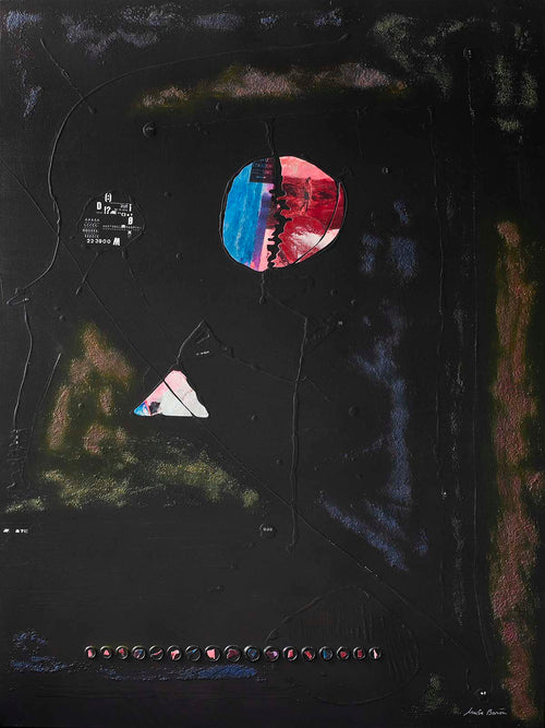 In Between Two Worlds — Baron & Grafton Limited Edition musuem quality Original Canvas Art Abstract Mixed Media Painting — Original Canvas Art Abstract Mixed Media Painting. Entitled: In Between Two Worlds by Maite Baron. Image description: Artwork