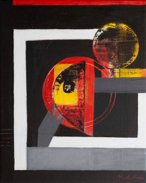 From My Window II — Baron & Grafton Limited Edition musuem quality Original Canvas Art Abstract Mixed Media Painting — Original Canvas Art Abstract Mixed Media Painting. Entitled: From My Window II by Maite Baron. Image description: Artwork