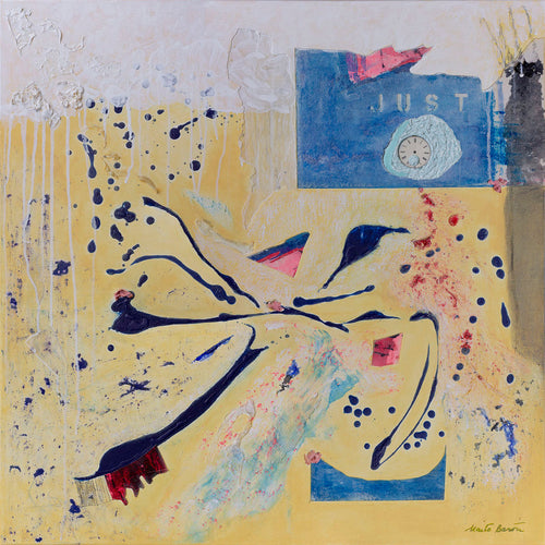 Just Five Minutes More — Baron & Grafton Limited Edition musuem quality Original Canvas Art Abstract Mixed Media Painting — Original Canvas Art Abstract Mixed Media Painting. Entitled: Just Five Minutes More by Maite Baron. Image description: Artwork