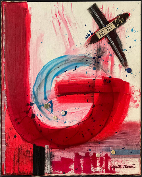 A Lovers Dimension — Baron & Grafton Limited Edition musuem quality Original Canvas Art Abstract Mixed Media Painting — Original Canvas Art Abstract Mixed Media Painting. Entitled: A Lovers Dimension by Maite Baron. Image description: Artwork