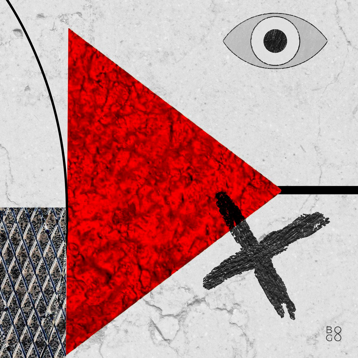 Wall Art Gift. Entitled: Behind Mars by Baron Grafton. Image description: Artwork