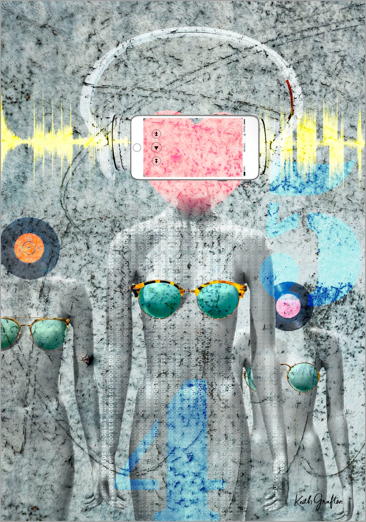 Contemporary Fine Art Photography. Entitled: Music To My Ears by Keith Grafton. Image description: Artwork