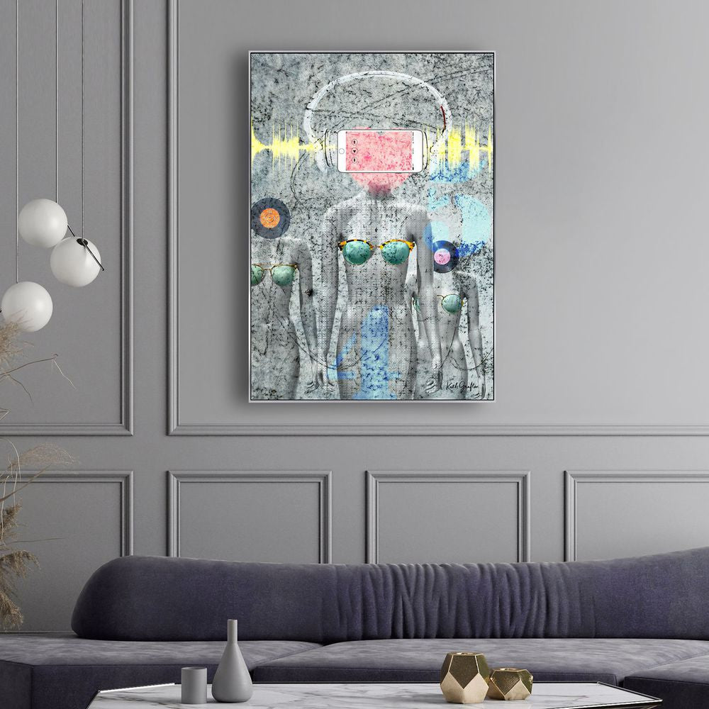 Contemporary Fine Art Photography. Entitled: Music To My Ears by Keith Grafton. Image description: interior design product room mockup