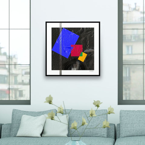 Archival Pigment Print. Entitled: Going Dancing by Keith Grafton. Image description: interior design product room mockup