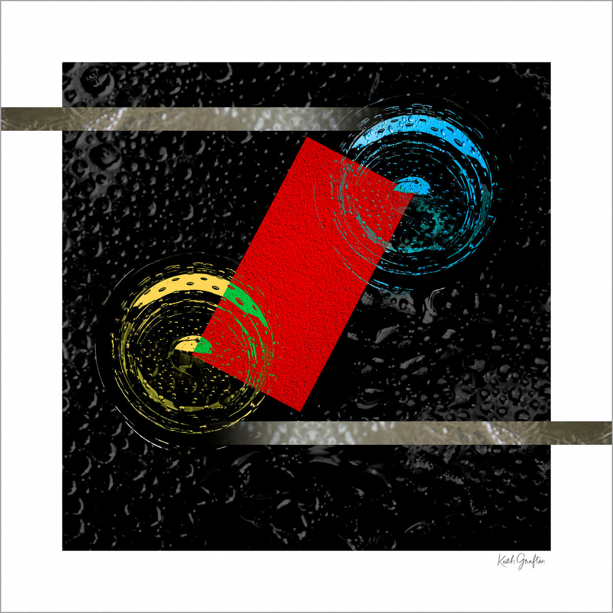 Archival Pigment Print. Entitled: The Midnight Kiss by Keith Grafton. Image description: Artwork