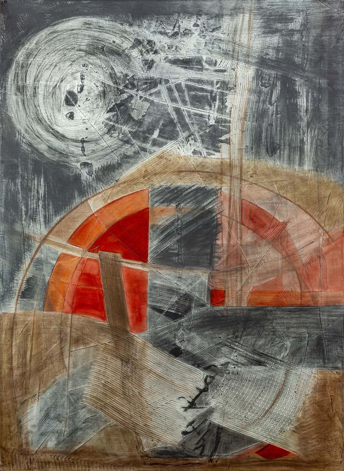 Contemporary Art Abstract Mixed Media Painting. Entitled: The Hope of Renewable Energy by Maite Baron. Image description: Artwork