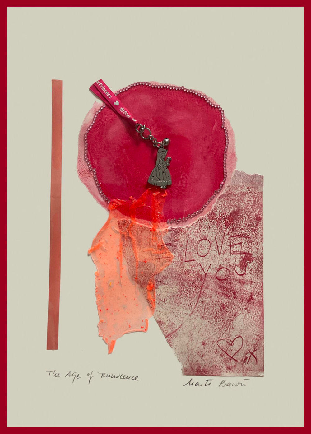 Contemporary Art Abstract Mixed Media Painting. Entitled: The Age of Innocence by Maite Baron. Image description: product example