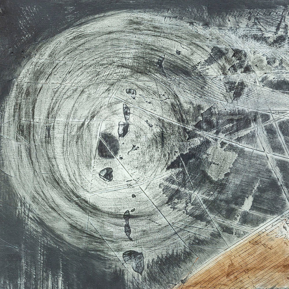 Contemporary Art Abstract Mixed Media Painting. Entitled: The Hope of Renewable Energy by Maite Baron. Image description: product example