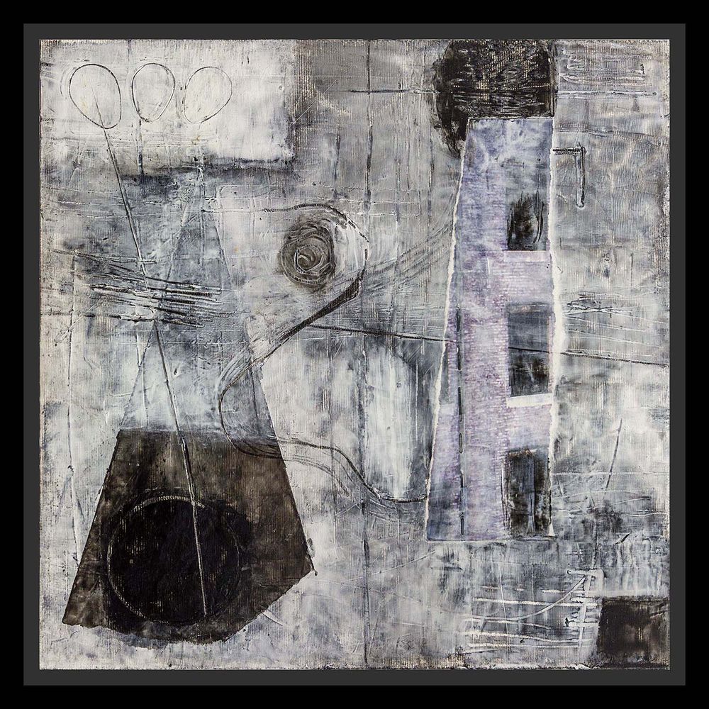 Contemporary Art Abstract Mixed Media Painting. Entitled: Give Me More (Tetratych) by Maite Baron. Image description: product example