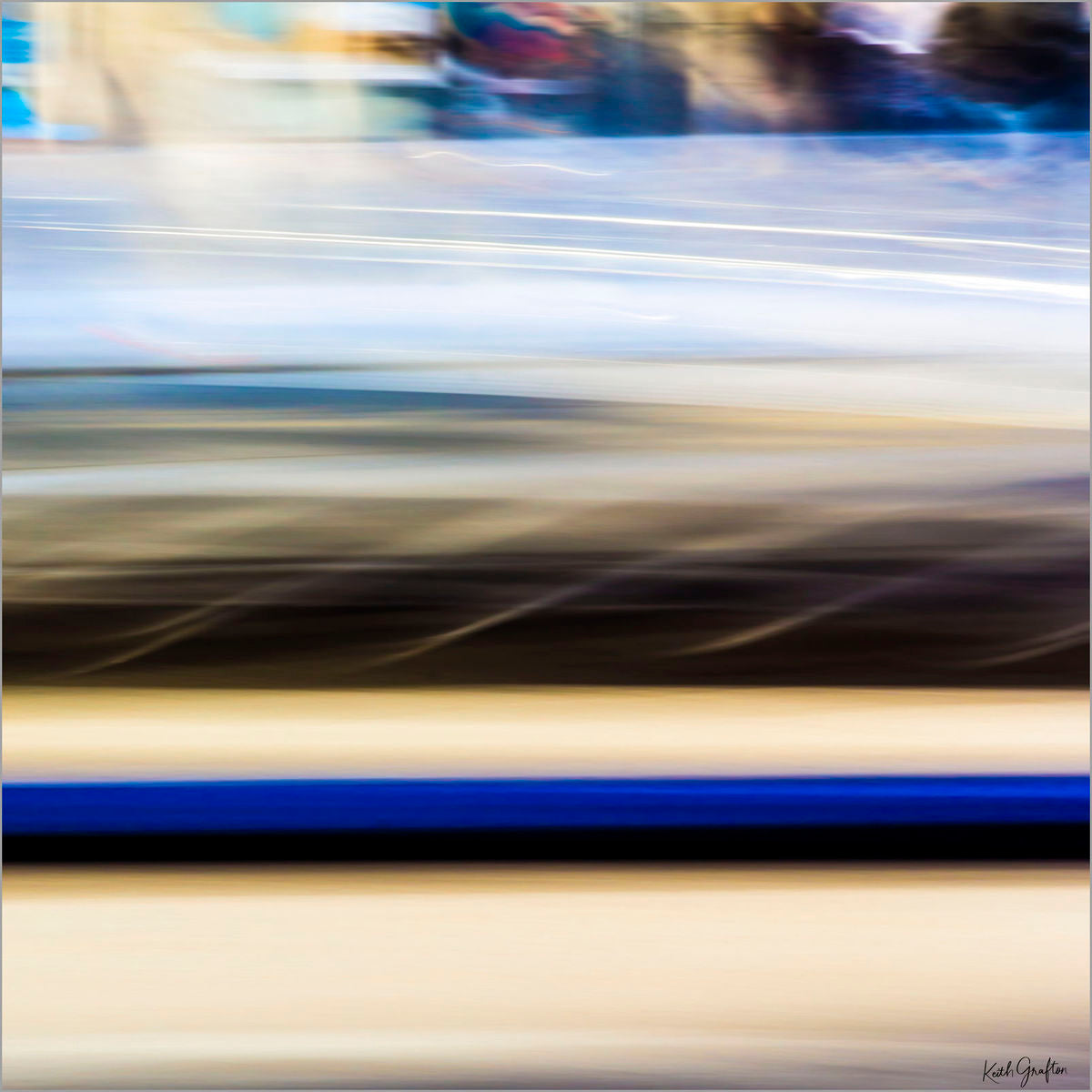 Limited Edition Abstract Photography. Entitled: Speeding Thoughts by Keith Grafton. Image description: Artwork