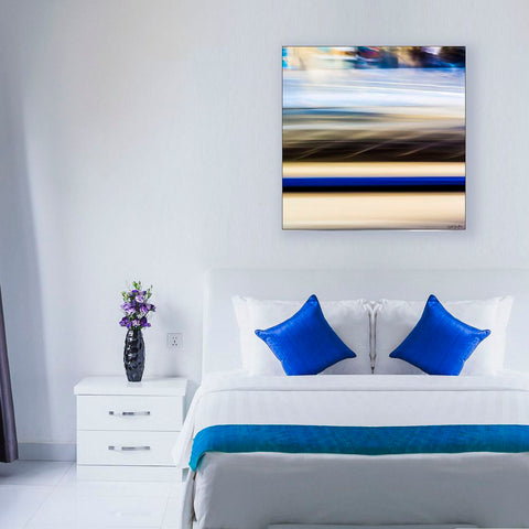Limited Edition Abstract Photography. Entitled: Speeding Thoughts by Keith Grafton. Image description: interior design product room mockup