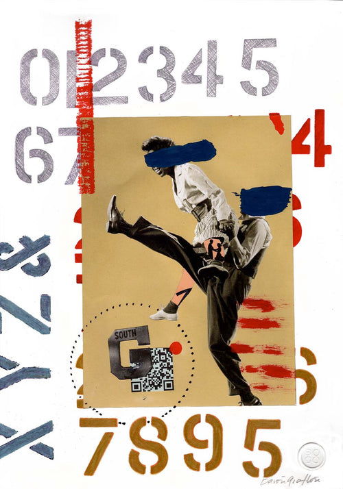 Going South — Baron & Grafton Limited Edition musuem quality Contemporary Art Collage — Contemporary Art Collage. Entitled: Going South by Baron Grafton. Image description: Artwork 