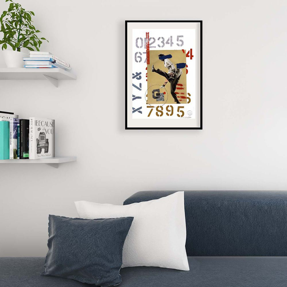 Contemporary Art Collage. Entitled: Going South by Baron Grafton. Image description: interior design product room mockup