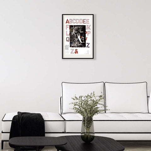 Contemporary Art Collage. Entitled: Bus Stop by Baron Grafton. Image description: interior design product room mockup