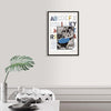 Contemporary Art Collage. Entitled: Big Band by Baron Grafton. Image description: interior design product room mockup