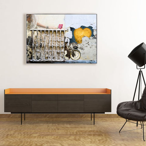 Digital Painting. Entitled: Time To Meet by Keith Grafton. Image description: interior design product room mockup