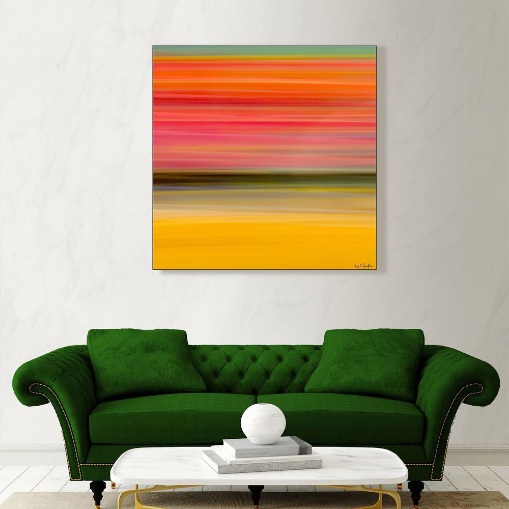 Contemporary Abstract Photography. Entitled: In Motion VII by Keith Grafton. Image description: interior design product room mockup