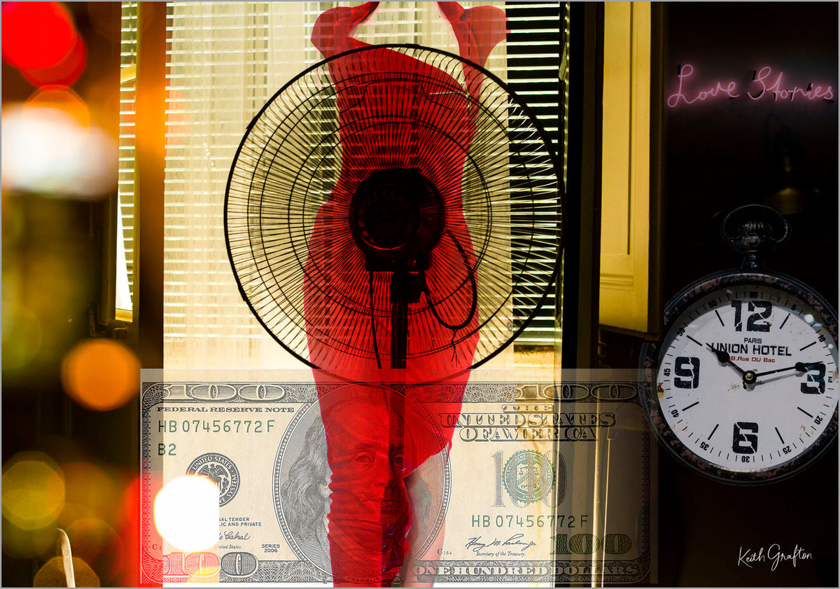 Digital Painting. Entitled: Fun In Vegas by Keith Grafton. Image description: Artwork