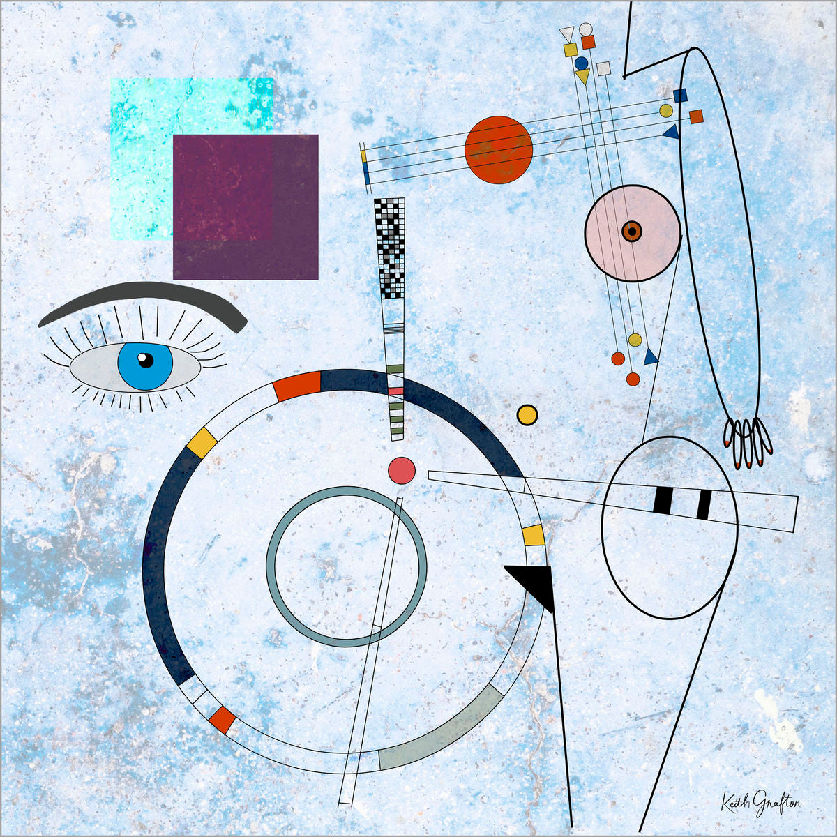 Digital Painting. Entitled: The First Time I Saw You by Keith Grafton. Image description: Artwork