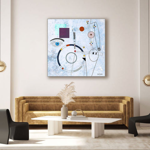 Digital Painting. Entitled: The First Time I Saw You by Keith Grafton. Image description: interior design product room mockup