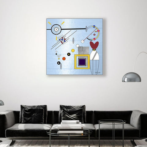 Digital Painting. Entitled: My Mind is Full of You by Keith Grafton. Image description: interior design product room mockup