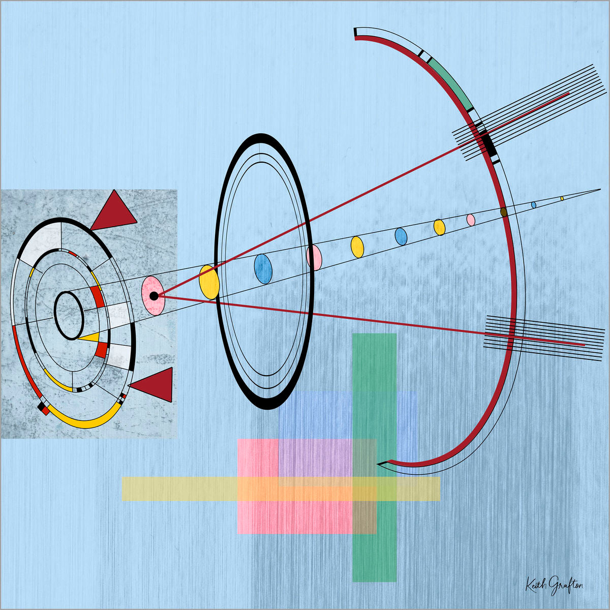 Digital Painting. Entitled: Cupid is Having Fun by Keith Grafton. Image description: Artwork