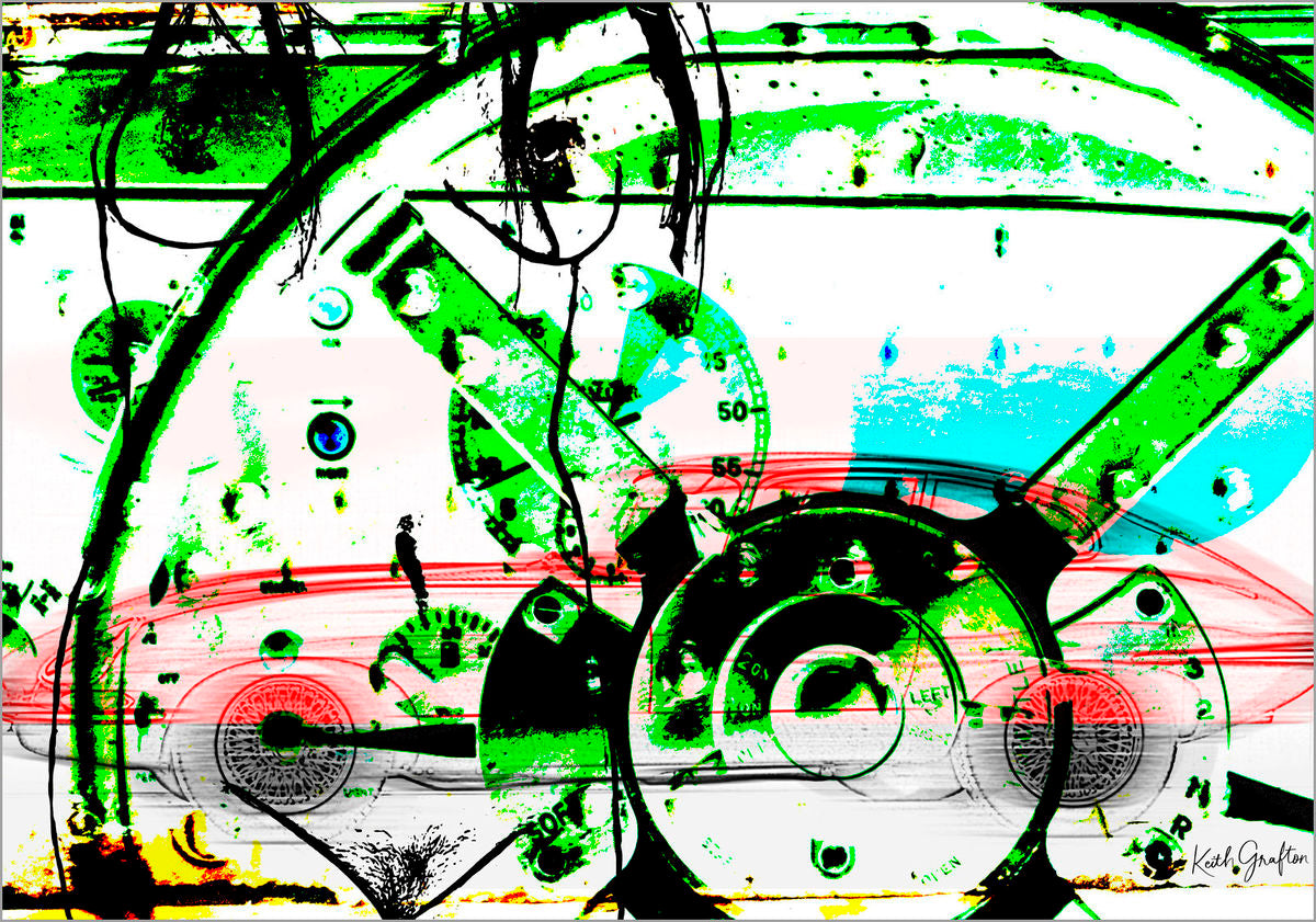 Limited Edition Fine Art Photography. Entitled: E Type by Keith Grafton. Image description: Artwork