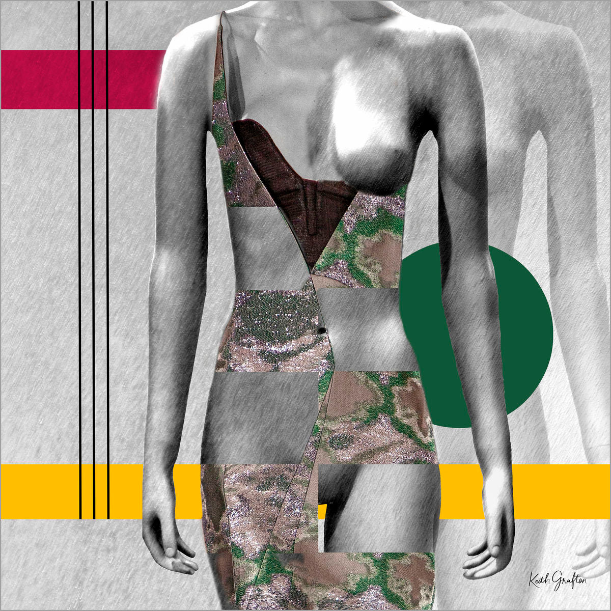 Limited Edition Abstract Photography. Entitled: Social Chameleon by Keith Grafton. Image description: Artwork