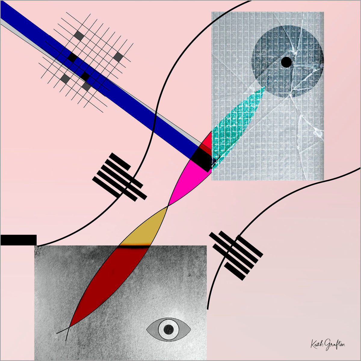 Limited Edition Abstract Photography. Entitled: Embracing it All by Keith Grafton. Image description: Artwork