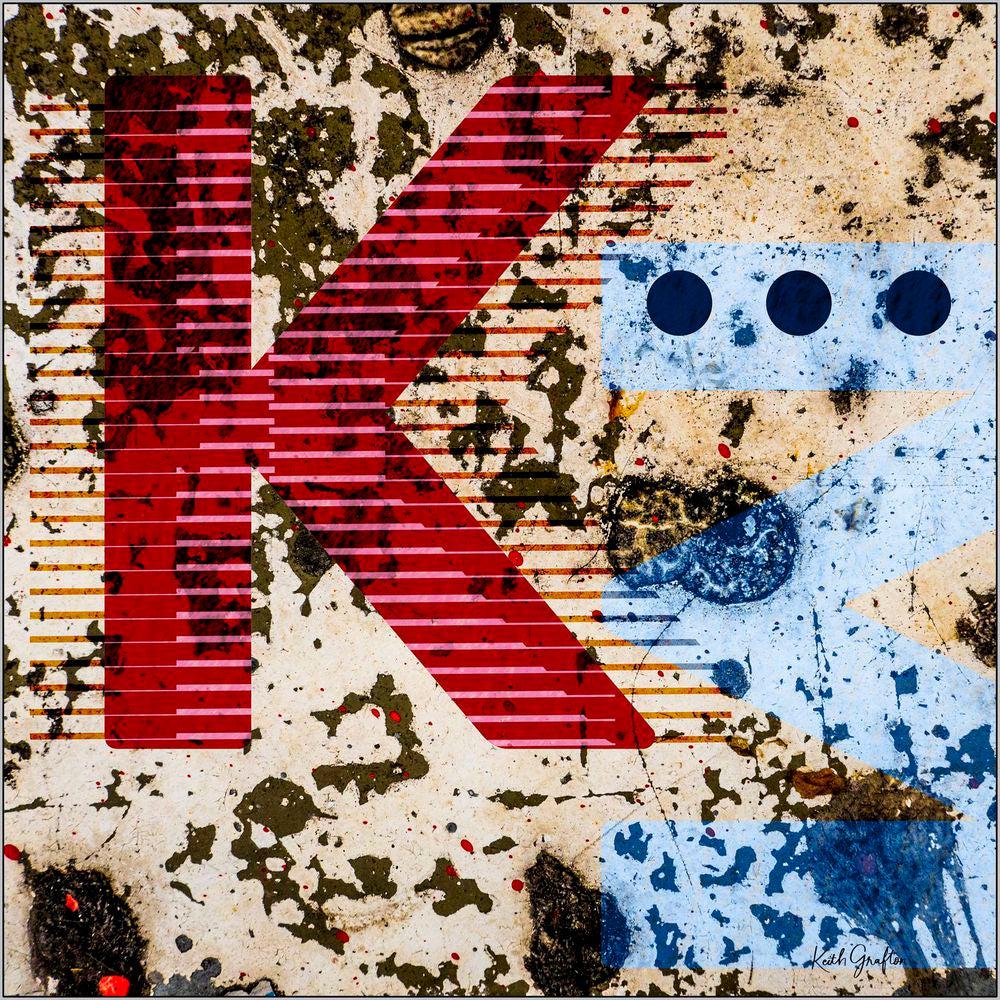 Abstract Digital Painting. Entitled: K Matters by Keith Grafton. Image description: product example