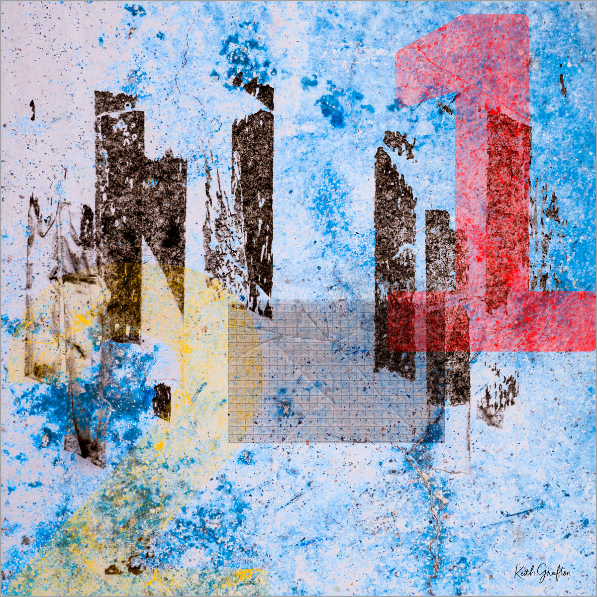 Abstract Digital Painting. Entitled: More Than One by Keith Grafton. Image description: Artwork