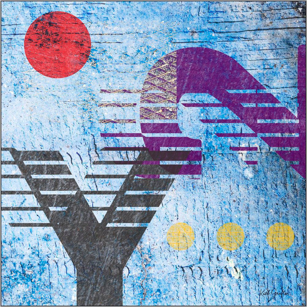 Abstract Digital Painting. Entitled: Connecting With You by Keith Grafton. Image description: product example