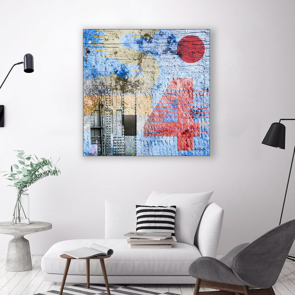 Abstract Digital Painting. Entitled: Forever by Keith Grafton. Image description: interior design product room mockup