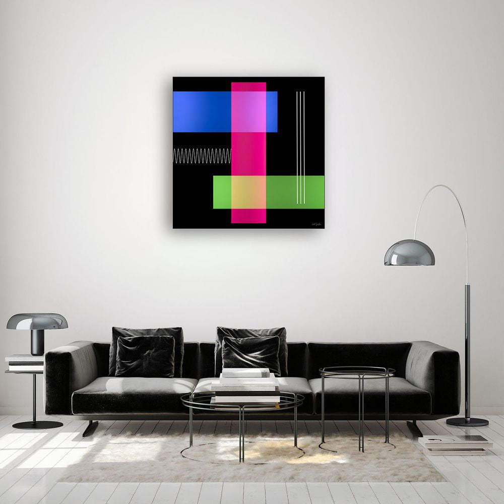 Limited Edition Abstract Photography. Entitled: Reflections Composition 1 by Keith Grafton. Image description: interior design product room mockup