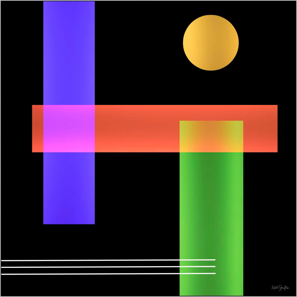 Limited Edition Abstract Photography. Entitled: Reflections Composition 2 by Keith Grafton. Image description: product example