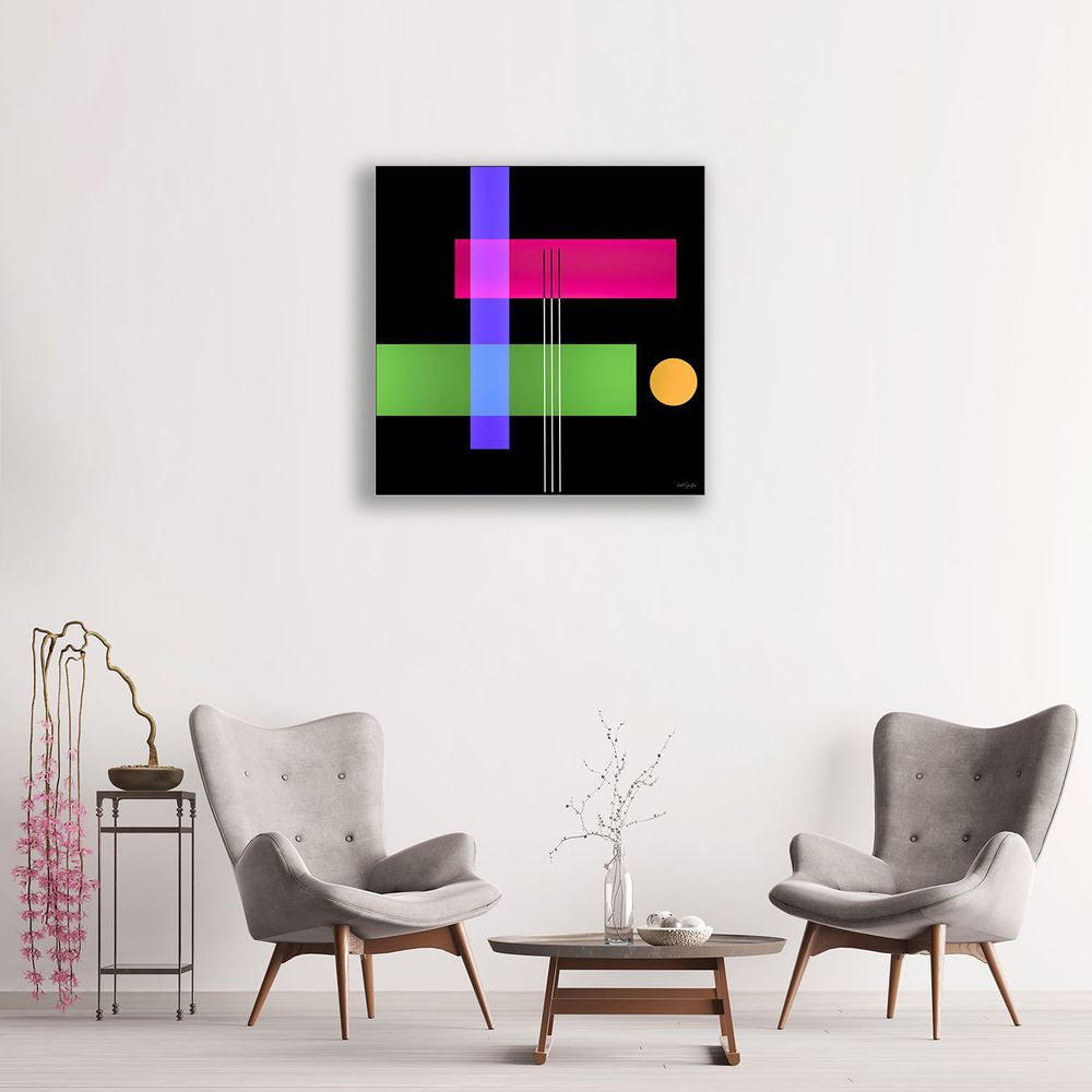 Limited Edition Abstract Photography. Entitled: Reflections Composition 4 by Keith Grafton. Image description: interior design product room mockup