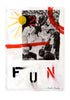 Contemporary Art Collage. Entitled: Fun For Two by Maite Baron. Image description: product example