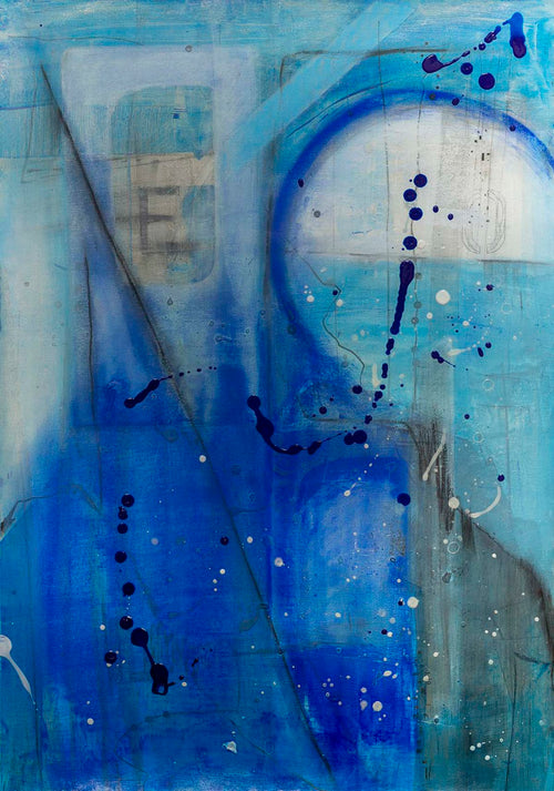 Blue Moon III — Baron & Grafton Limited Edition musuem quality Contemporary Art Original Abstract Painting — Contemporary Art Original Abstract Painting. Entitled: Blue Moon III by Maite Baron. Image description: Artwork 