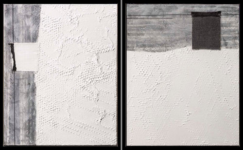 The Couple (Diptych) — Baron & Grafton Limited Edition musuem quality Contemporary Art Abstract Mixed Media Painting — Contemporary Art Abstract Mixed Media Painting. Entitled: The Couple (Diptych) by Maite Baron. Image description: Artwork 