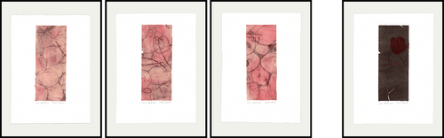 Love Hurts I-IV (tetraptych) — Baron & Grafton Limited Edition musuem quality Abstract Mixed Media Print — Abstract Mixed Media Print. Entitled: Love Hurts I-IV (tetraptych) by Maite Baron. Image description: Artwork 