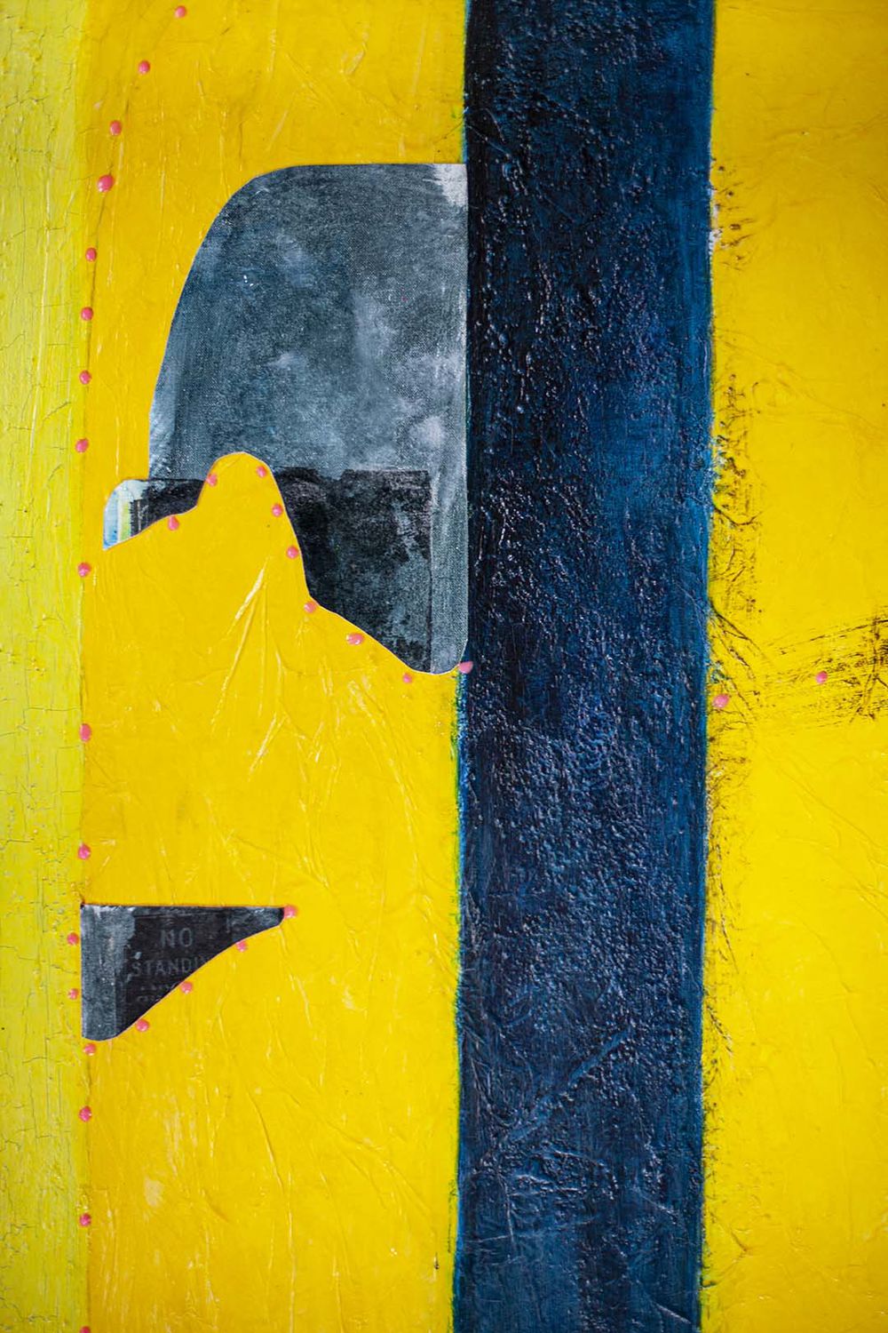 Original Canvas Art Abstract Mixed Media Painting. Entitled: Follow Your Dreams by Maite Baron. Image description: product example