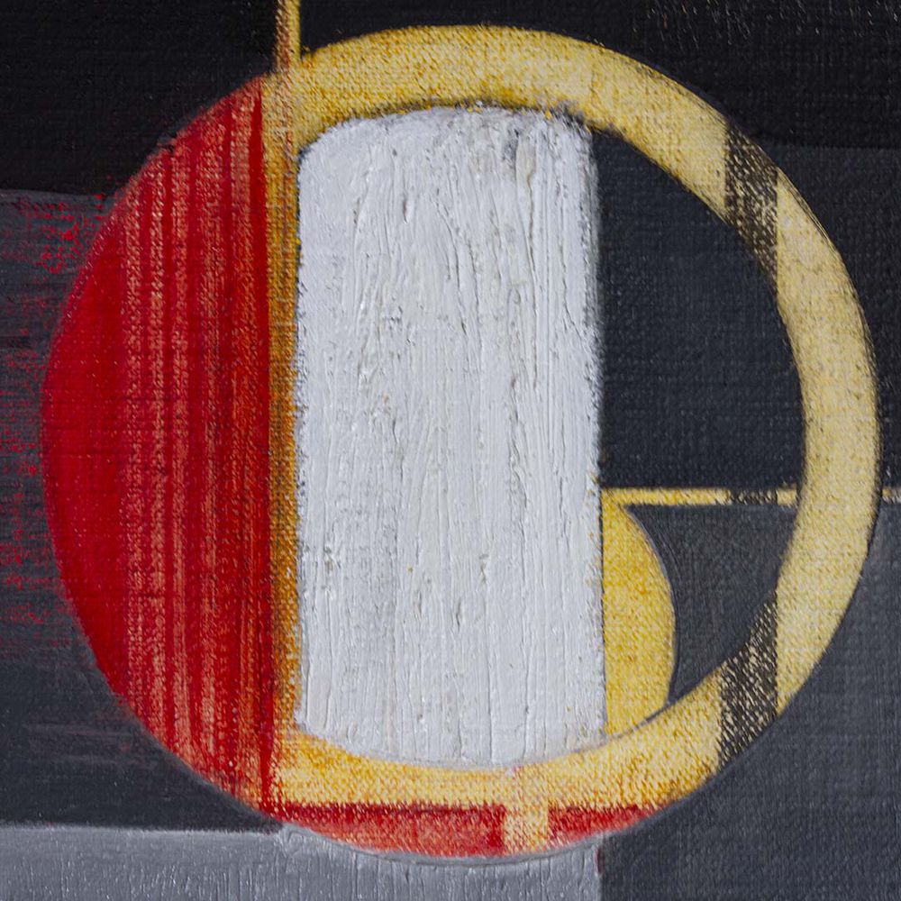 Original Canvas Art Abstract Mixed Media Painting. Entitled: From My Window I by Maite Baron. Image description: product example