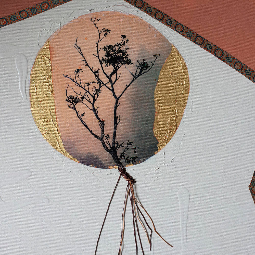 Original Canvas Art Abstract Mixed Media Painting. Entitled: Let Me Grow by Maite Baron. Image description: product example