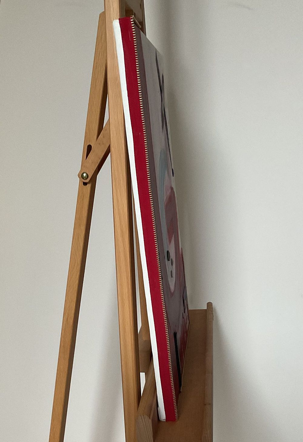 Original Canvas Art Abstract Mixed Media Painting. Entitled: A Lovers Dimension by Maite Baron. Image description: product example