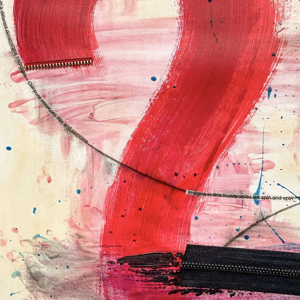 Original Abstract Painting on Paper. Entitled: Touching Emotions From Deep Within by Maite Baron. Image description: product example