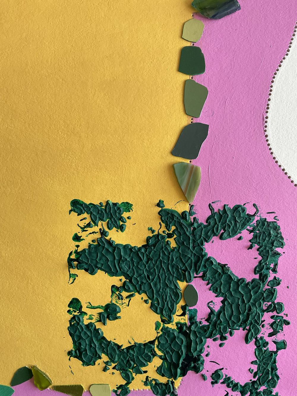 Contemporary Art Abstract Mixed Media Painting. Entitled: Hello Sunshine by Maite Baron. Image description: product example