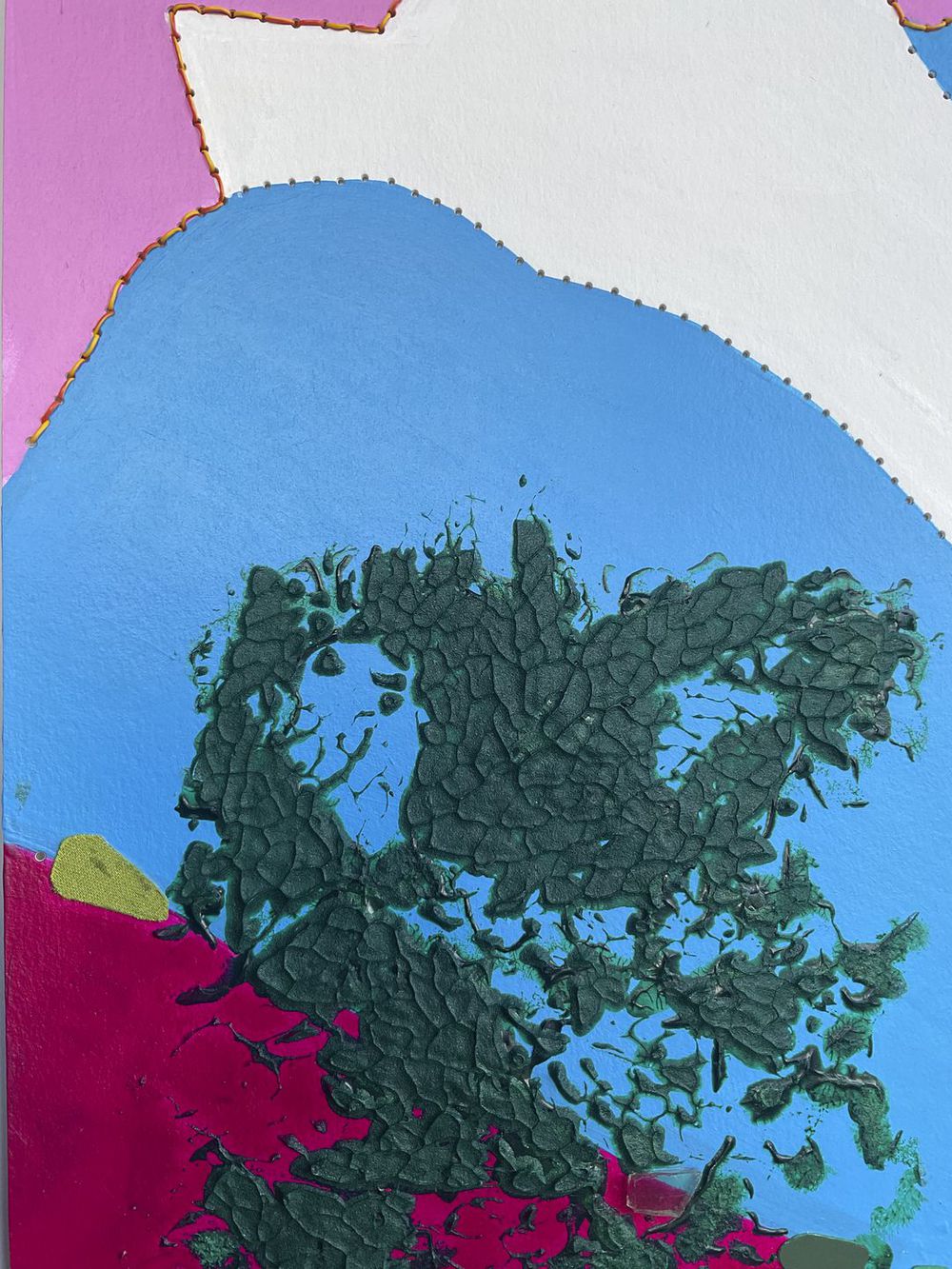 Contemporary Art Abstract Mixed Media Painting. Entitled: Lets Meet by the Sea by Maite Baron. Image description: product example